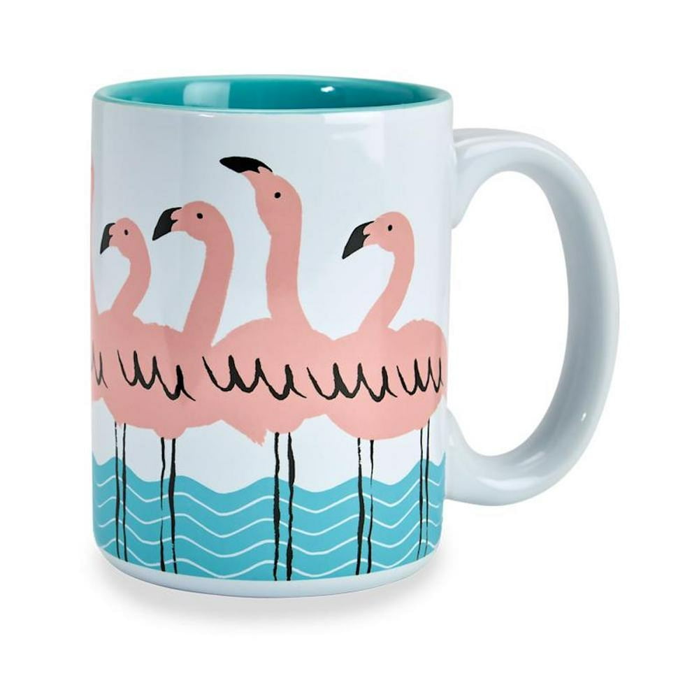 Kitsch'n Glam Coffee Mug Flamingo White