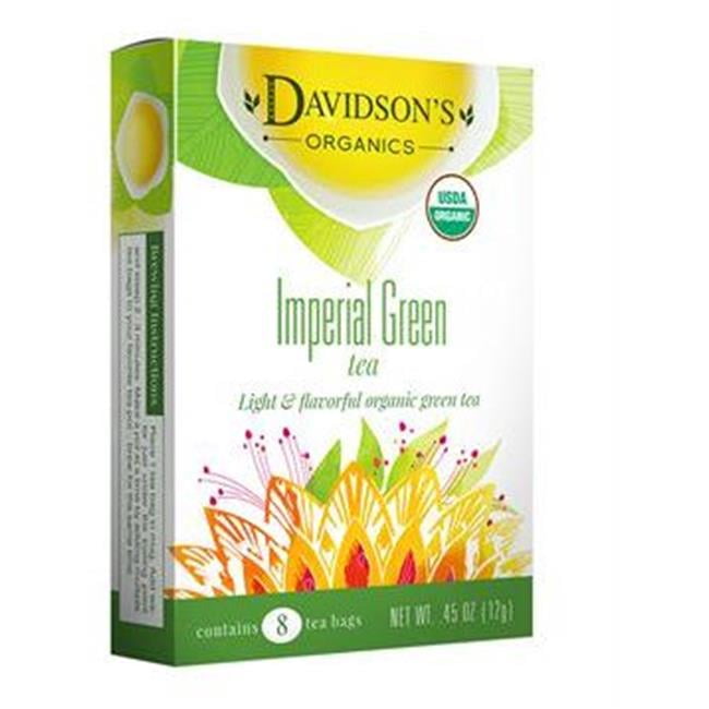 Davidsons Organics 1633 Single Serve Imperial Green Tea 100 Count
