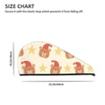 thumbnail image 4 of LNWH Microfiber Hair Drying Towel, Sleeping Bear Cute Stars Pattern Hair Dry Wrap with Button Anti Frizz Soft Bath Shower Cap Head Towel for Girls Women, 4 of 8