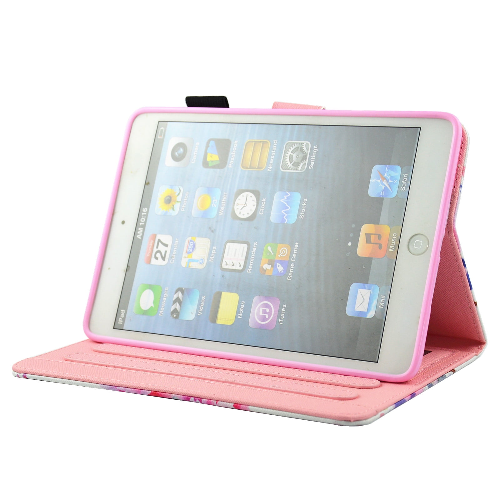 iPad Pro 10.5 Inch Case, Allytech PU Leather Slim Fit Kickstand Folio Flip Protective Auto Sleep Wake Smart Cover w/ Cards & Pencil Holder Shockproof Case for Apple iPad Pro 10.5", Unicorn Rainbow