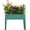 Green 24" L X 11" W X 18" H, variant on Raised Garden Bed, Elevated Planter Green Metal Plant Box with Legs Standing Garden Stand Drainage Holes Green