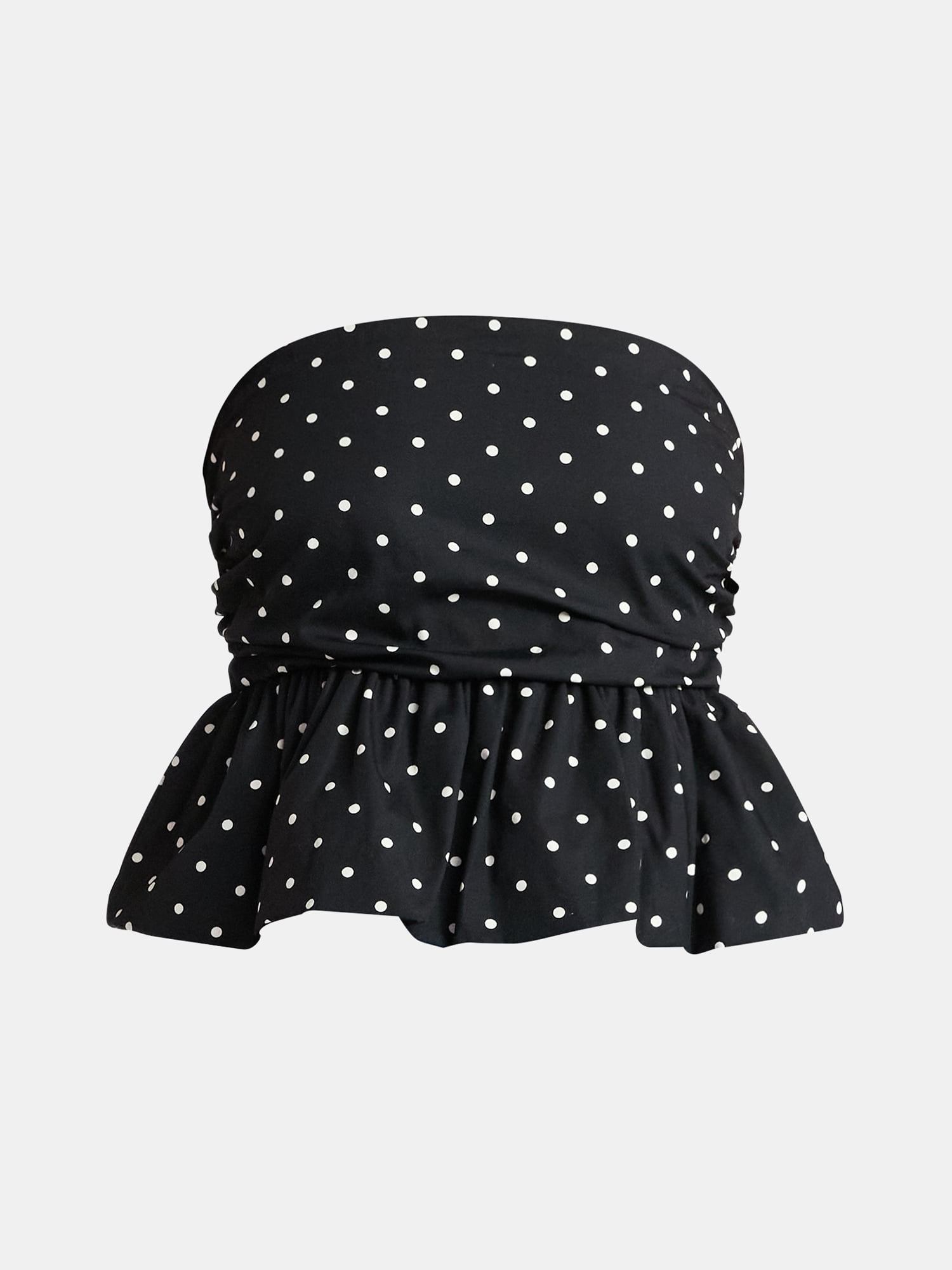 No Boundaries Cotton Strapless Bubble Top, Women's
