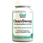 CleanSweep Digestive Health Capsules - Natural Psyllium Fiber, Promotes Regularity, 90 Capsules