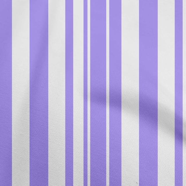 oneOone Polyester Spandex Medium Purple Fabric Stripes Craft Projects Decor Fabric Printed By The Yard 56 Inch Wide