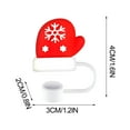 thumbnail image 3 of EUDIDV Xmas Tree Decor Christmas Straw Covers Cap For Cup 10mm Christmas Straw Toppers For Tumblers Accessories Reusable Straw Cap Stopper For Straws Tip Lids Christmas Ornaments, 3 of 6