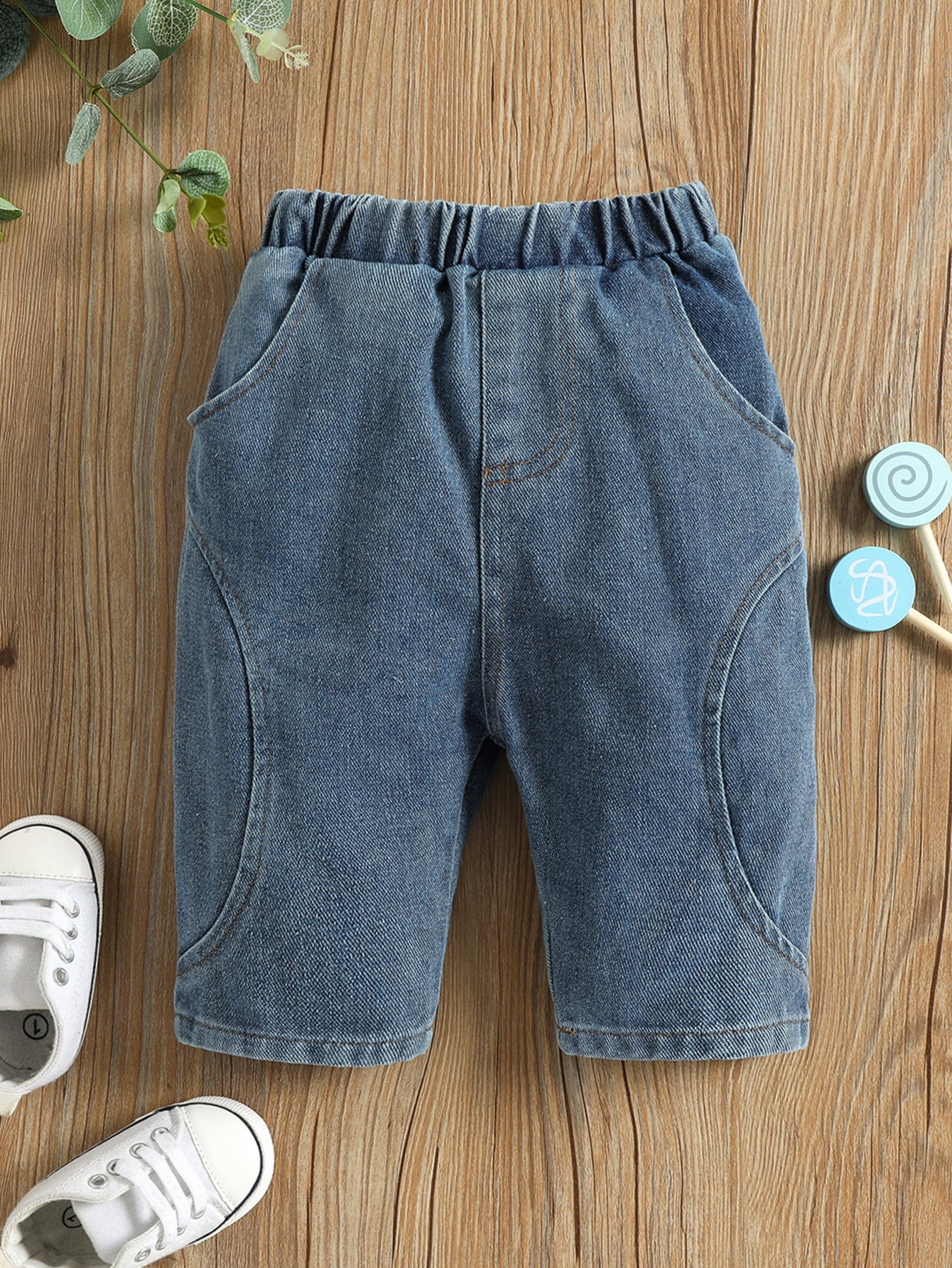 Navy Blue 6-9M NoName jeans discount 68% KIDS FASHION Trousers Jean 