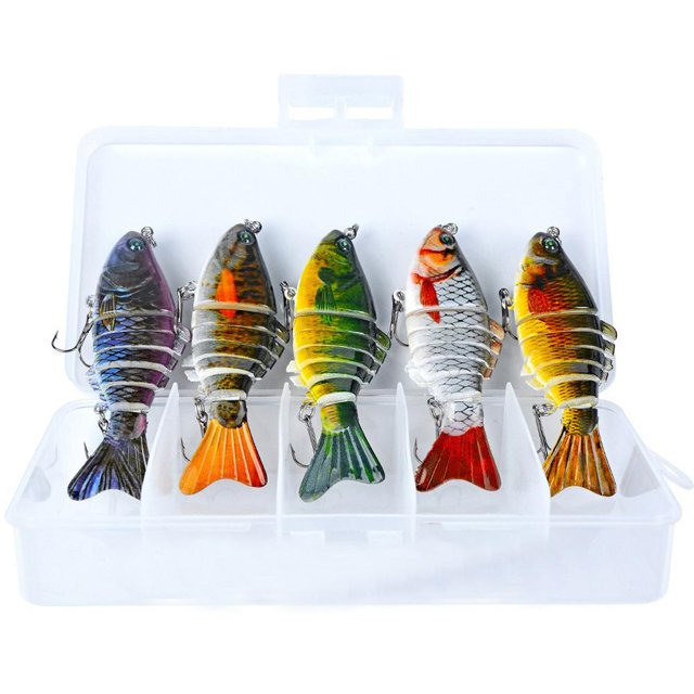 Leurre Appât Bionique MultiSection Leurre de Poisson Appât Biomimétique pour Toutes Sortes Lot N2