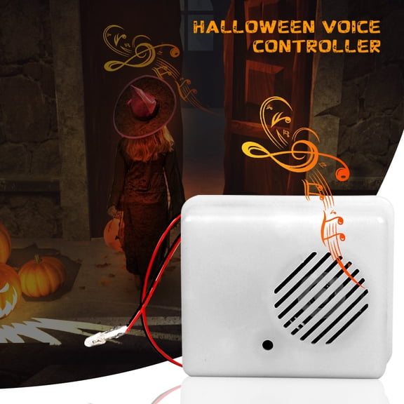 Halloween Sound Sensor Scream Speaker Horror Screaming Tricky Voice-activated Props Scary Sound Sensor for Halloween Party Decoration