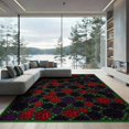 thumbnail image 2 of ODIKA 8'x10' Washable Area Rug Non-Shedding, Easy Care, Alt Dice Graphic Funky Aesthetic Streetwear Men Cartoon Anime Flowing Dynamic for King Size Bedroom Under Bed, Master Suite, 2 of 7