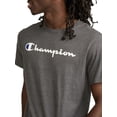thumbnail image 3 of Champion Men's Graphic Short Sleeve T-Shirt, Standard Fit, Classic Script Logo, Midweight 100% Cotton,  Sizes S-4XL, 3 of 7