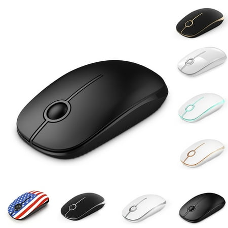 Jelly Comb Wireless Mouse 2.4G Silent-Click Mouse Optical Mice For Laptop,Computer,Macbook - Pure
