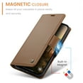 thumbnail image 2 of Dteck for iPhone 16e Wallet Case with RFID Blocking Credit Card Holder, PU Leather Folio Flip Kickstand Protective Shockproof Cover Women Men for iPhone 16e,Brown, 2 of 4