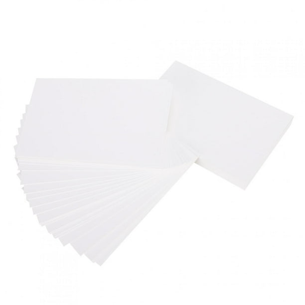 Papier Cartonné Blanc, 100 Pcs Papier D'impression Blanc Pratique Papier  Cartonné Blanc Papier Cartonné Portable Pour Couverture De Livre Tagboard  Photobook Enveloppe Angle 