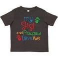thumbnail image 3 of Inktastic My Gigi and Pawpaw Love Me Boys or Girls Toddler T-Shirt, 3 of 5