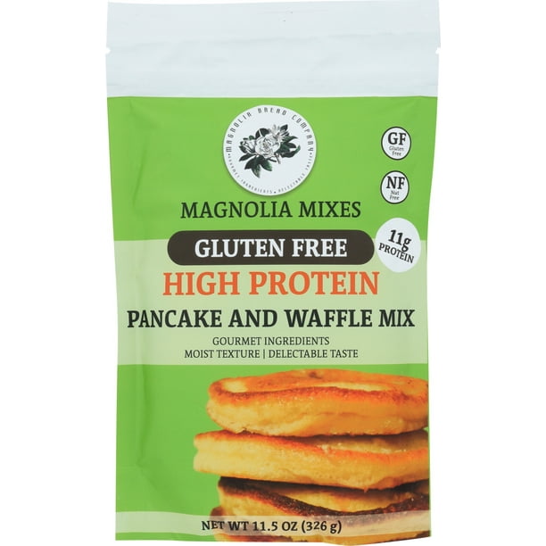 MAGNOLIA MIXES: Gluten Free High Protein Pancake & Waffle Mix, 11.5 oz