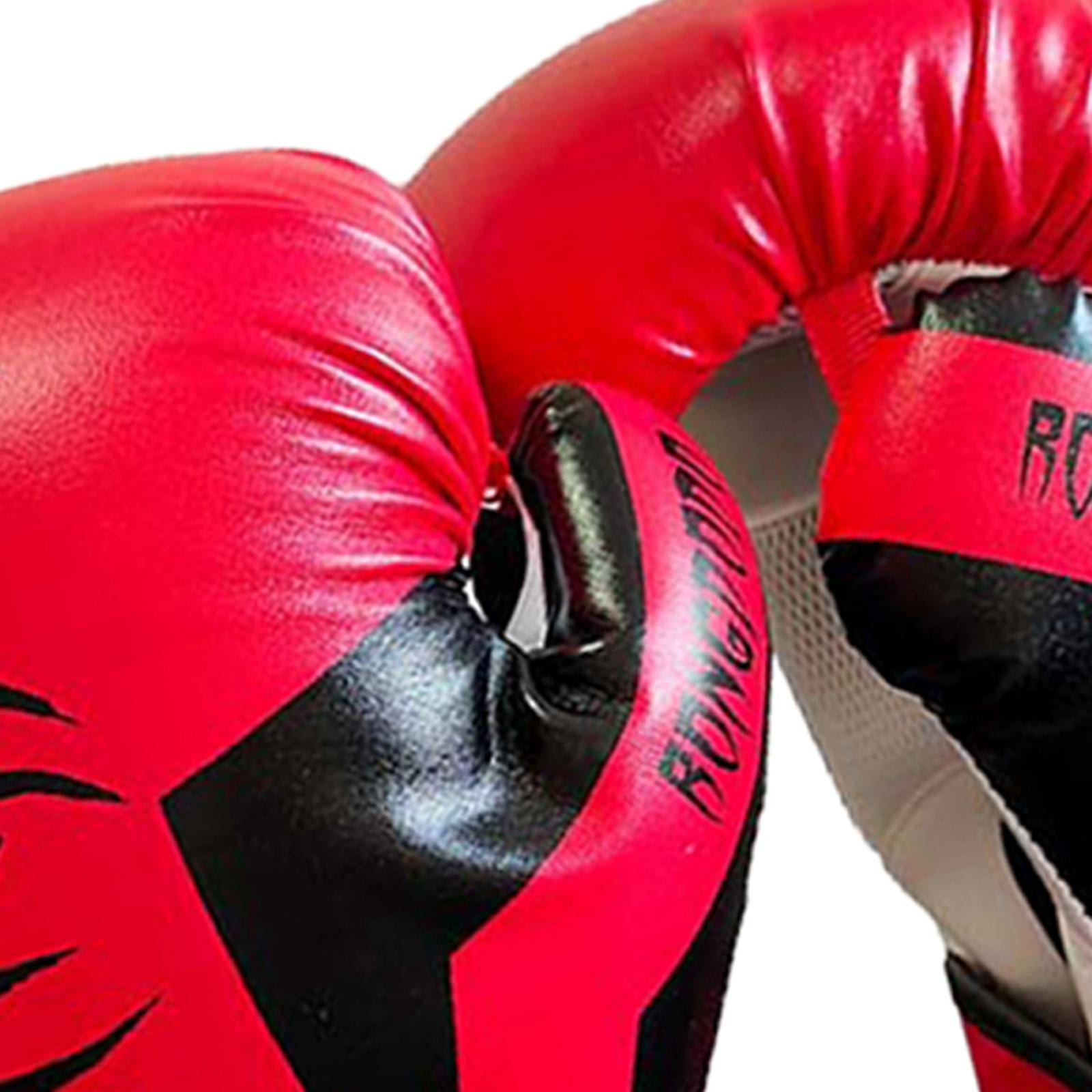 DimyFew Child Youth Boxing Gloves 6oz, for Sports Fitness Breathable One Piece Molding Red