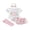 White, variant on BemeyourBBs Newborn Baby Girl Golf Outfits Infant Baby Girls Summer Clothes Daddy's Little Golf Buddy Letters Print Short Sleeve Romper Tiered Ruffled Shorts Skirt Set Headband Long Socks