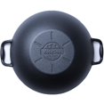 thumbnail image 4 of Keleday Wok De Hierro Fundido De 14 Pulgadas Con Tapa Woks Y Sartenes Para Saltear Pre-Sazonados Antiadherentes Con 2 Asas Wok De Hierro Fundido Hecho A Mano Chino Sin Recubrimiento Adecuado Para Toda, 4 of 5