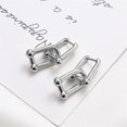 thumbnail image 2 of Pendientes de Cadena con Forma de U para Mujer Plata Yashi, 2 of 3