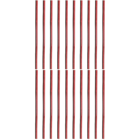 20 pcs  Car Vent Outlet Trim Air Conditioner Decoration Strip U- shaped Decorative Strip Bendable Air Vent Accessories for All Straight Air Vent Outlet Red