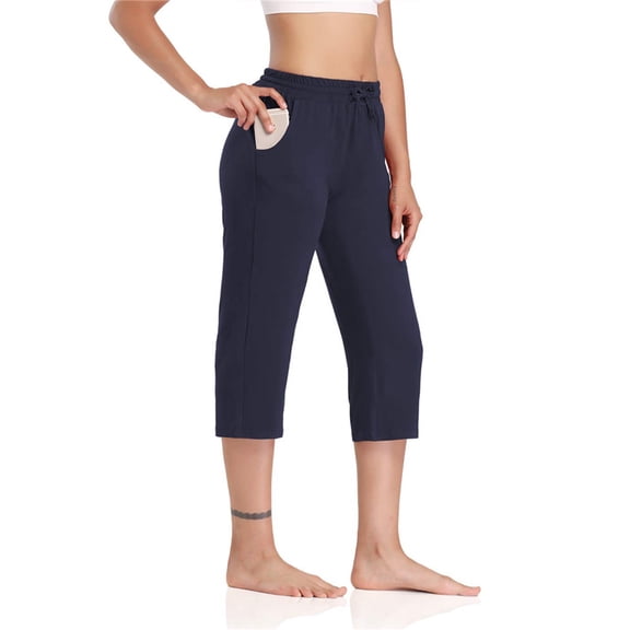 Toystoory Pantalones de niña Pantalones Deportivos Cómodos Pantalones de chándal de cintura alta con bolsillo grande Uniforme atlético  azul oscuro M