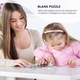 thumbnail image 2 of EeaseCA 5 Sets Blank Sublimation Puzzle Heart Shaped Blank Jigsaw Puzzles for DIY, 2 of 8