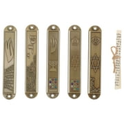 Door Scroll Holy Pillar Home Decor 5 Pcs Decorate On The Metal Candle Holder Retro Accents Tranquility