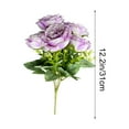 thumbnail image 5 of Mini Austin Rose Bouquet Artificial Flowers 31cm Height Realistic Faux Blooms Home Table Decor Centerpiece Gift For Wedding Baby Shower Low Maintenance Decoration Shelf Accent Seasonal Styling, 5 of 6