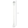 thumbnail image 6 of Outsunny 77" Solar Lamp Post Light, Waterproof Aluminum Outdoor Vintage Street Lamp, Motion Activated Sensor PIR, Adjustable Brightness, for Garden, Lawn, Pathway, Driveway, White, 6 of 8