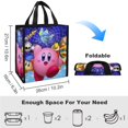 thumbnail image 2 of Kirby Lunch Bag, Insulated Lunch Box Large Capacity Reusable Insulated Cooler Lunch Totes Bag for Work Office School Camping Travel Picnic, 2 of 7