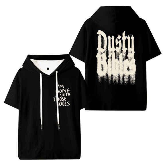 Josiah Queen Dusty Bibles Hooded T-shirt Women Men Short Sleeve Tee Casual Fashion Tops