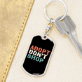 thumbnail image 6 of Adopt Don't Shop Cat Stainless Steel or 18k Gold Premium Swivel Dog Tag Keychain, 6 of 16