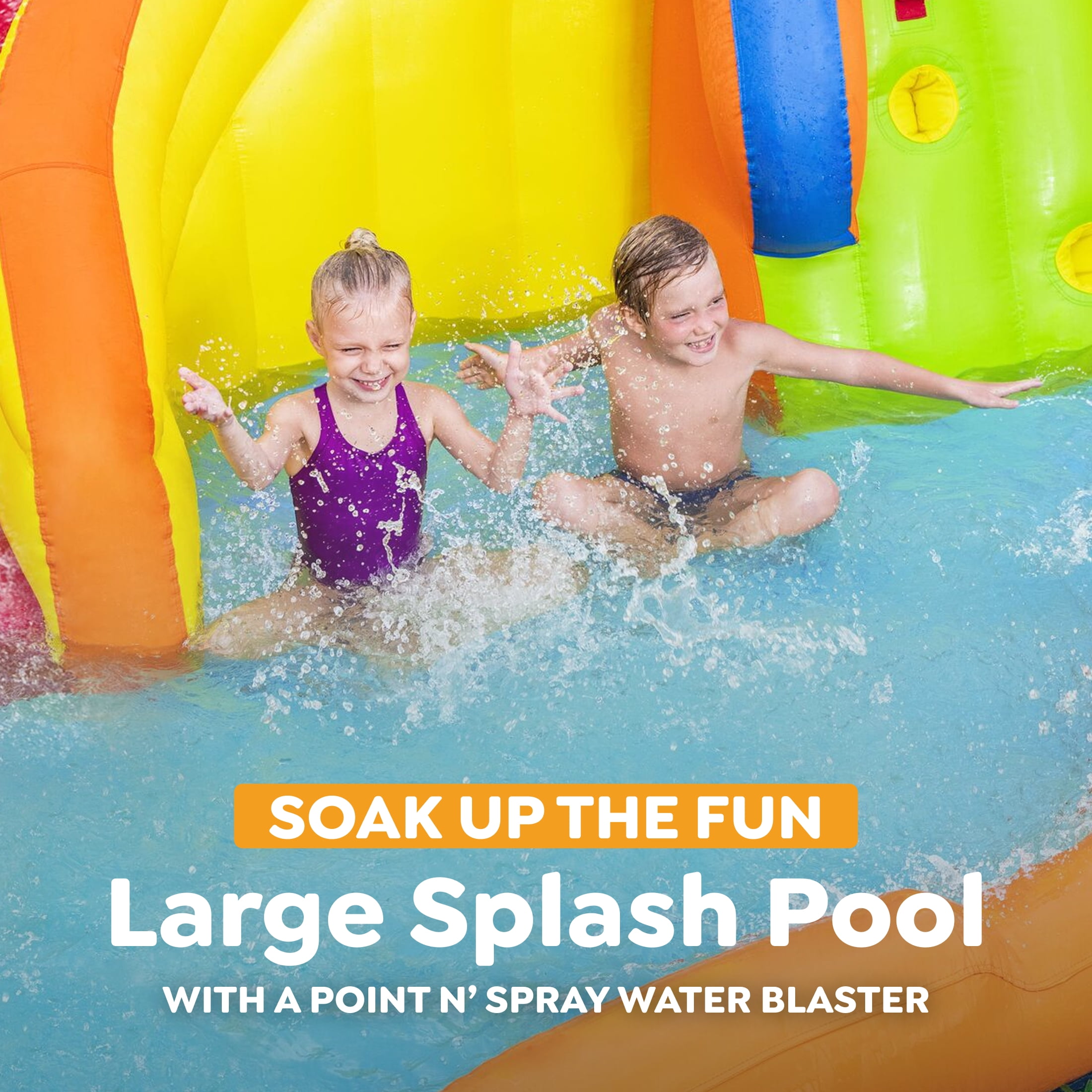 H2OGO! Splash Tower Kids Inflatable Mega Water Park
