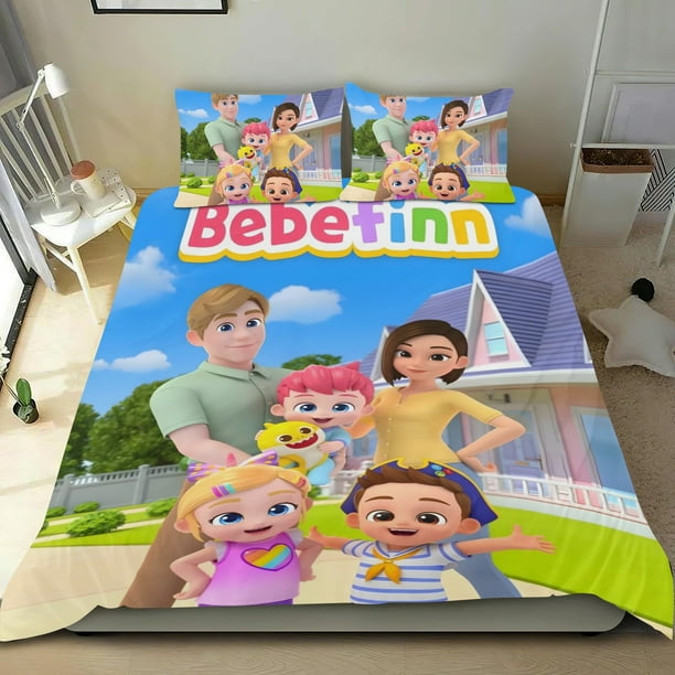 Bebe Finn Conjunto de sábanas temático, trío de piezas, cómodo y amigable con la piel, diseño único, regalo de decoración para el hogar para familiares, amigos y fans, 90 cm * 190 cm