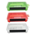 thumbnail image 2 of pitrice Boîte de Pêche Rangement Appât Leurre Accessoire Compartiments Étui Transparent Matériel Extérieur Grilles Pratiques Portable Capacité Vert Blanc, 2 of 6