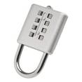 thumbnail image 4 of 8-Digit Password Combination Padlock Zinc Alloy for Suitcase for Smart Password Lock Silver, 4 of 9