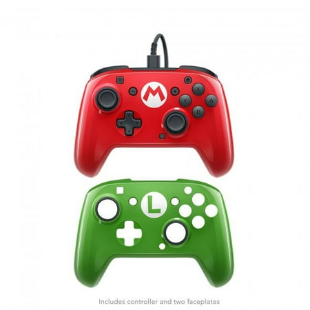 Red 10 Switch Box - PDP, Wired Faceoff Controller, Nintendo Switch, Red / Green, 500-069-NA-SM00