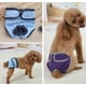 thumbnail image 3 of Pañales reutilizables para perros, pantalones fisiológicos sanitarios de algodón para mascotas, pañales para perros, color rosa, negro, azul, morado, 4 unidades, 3 of 5