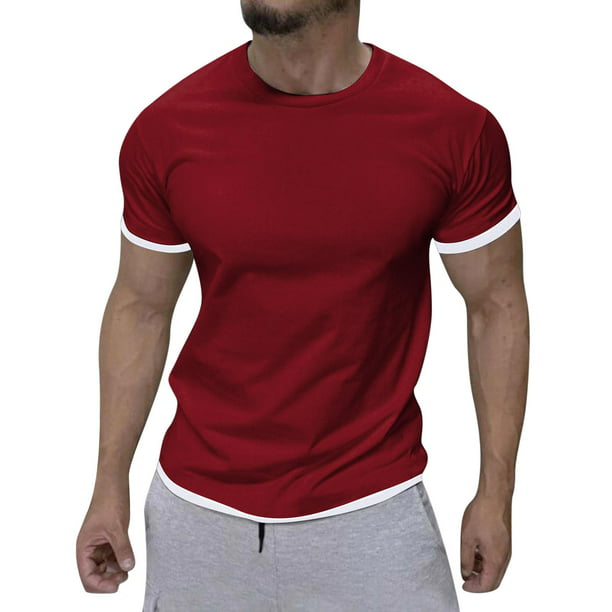 ZIZOCWA Long Sleeve Tshirts Turtle Neck Men Mens Relaxed Fit Short ...