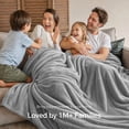 thumbnail image 7 of SoComfy by Bedelite Flannel Fleece Twin Blanket, Soft Plush Warm Lightweight,60 x 80 in, Grey, 7 of 7