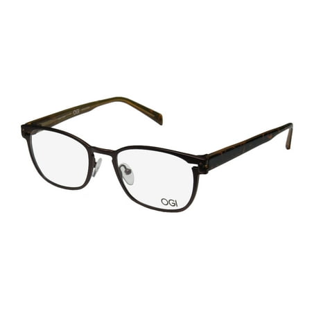 New Ogi 5500 Mens/Womens Designer Full-Rim Titanium Brown / Tortoise Glamorous Hip Titanium Made In Japan Frame Demo Lenses 52-20-145 Eyeglasses/Eyeglass