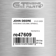 RE47609 STEERING COLUMN, SPINDLE, fits JOHN DEERE (New OEM)