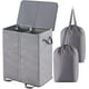 thumbnail image 1 of Cesto de ropa Lifewit Double con tapa y bolsas extraíbles, color gris, 1 of 6