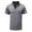 Gray, variant on UVEASISHA Mens Big and Tall Golf Polo Shirts,Men Golf Polo Shirts Short Sleeve Lapel Collar Quick Dry Moisture Wicking 4-Way Stretch Summer Athletic Polo Shirts,Black S