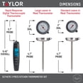thumbnail image 3 of Taylor Thermometer 3Pc Set Includes 1 Super Fast Digital Thermometer and 2 Leave-in Oven-Safe Analog Meat Thermometers, 3 of 7
