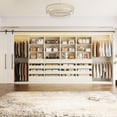 thumbnail image 6 of Homieasy Modular Closet System 4-Pack, 12-24ft Expandable Walk-in Wardrobe Organizer with 16 Wooden Drawers & 16 Hanging Rods , Heavy-Duty Wood Closet Towers System ,Adjustable Garment Rack,White Oak, 6 of 6