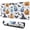 Colorful Pumpkin Halloween, variant on Long Mouse Pads for Desk,Cute Ghost Halloween Pattern Desk Mats on Top Of Desks, Desk Mouse Pad Extra Large with 3mm Non-Slip Base and Stitched Edge for Gaming,Office,Work,Home 31.5"x11.8"