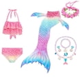 thumbnail image 2 of Traje de baño novedoso para niños, ropa dividida con aleta de cola de sirena zhangyuxiang unisex, 2 of 2