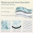 thumbnail image 2 of Hibiscus with Blue and White Picnic Blanket Waterproof Beach Blankets Sandproof Large Mat with Storage Bag Camping Grass Travel Hiking Park 78"x78", 2 of 6