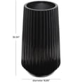 thumbnail image 3 of DecMode 30" Black Resin Vase, 3 of 7
